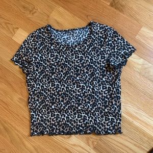 American Eagle Animal Print Top